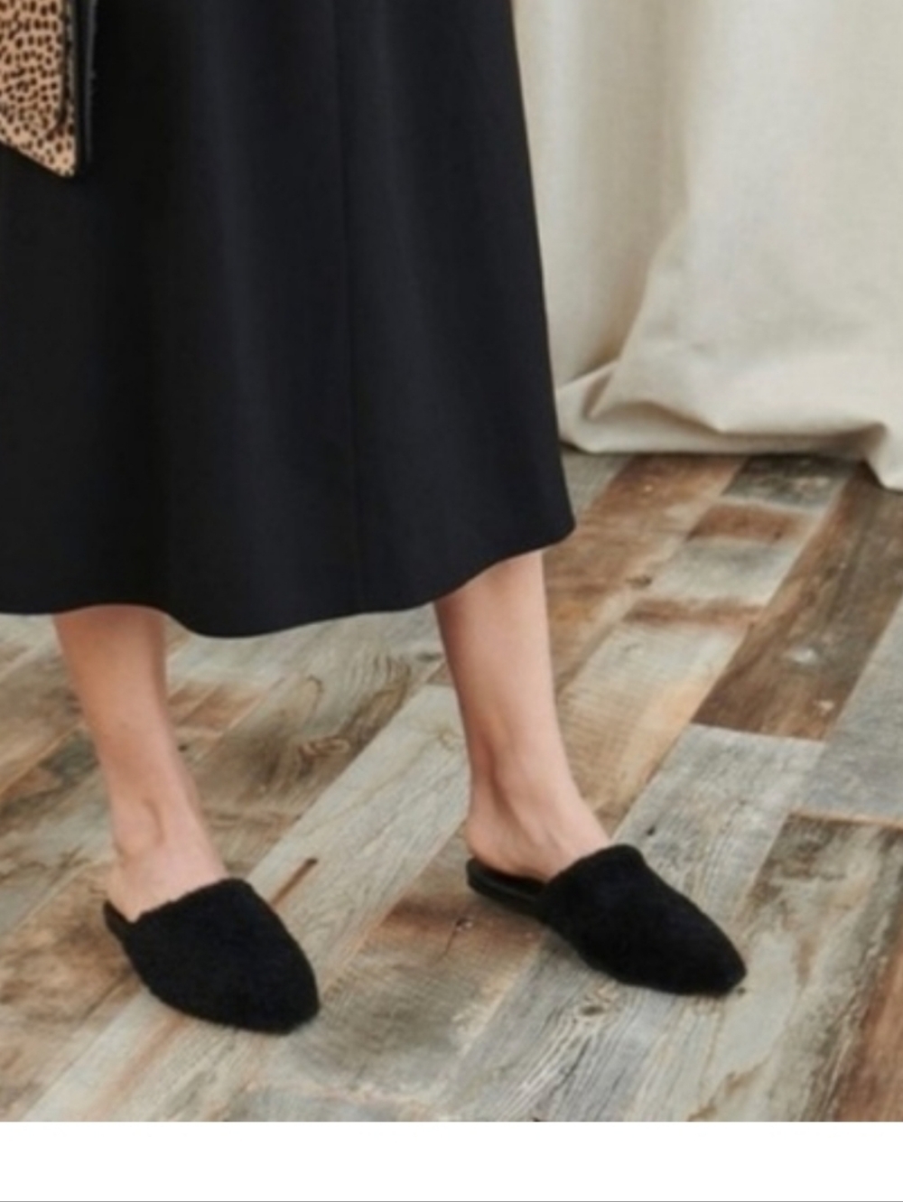 Jenni Kayne Shearling Mule in black Size EU41